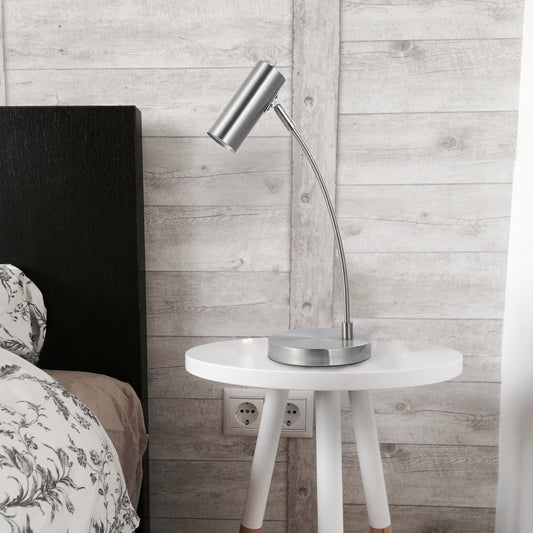 Sarla Table Lamp – Satin Chrome Finish