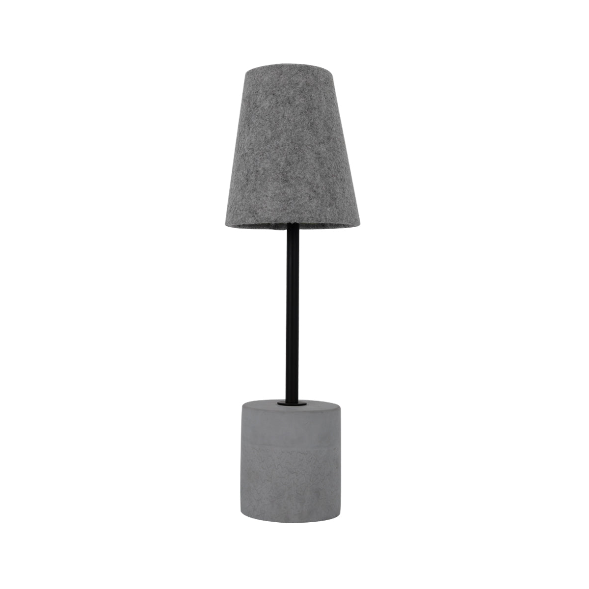 Jerome Table Lamp – Grey Concrete Base with Felt Shade