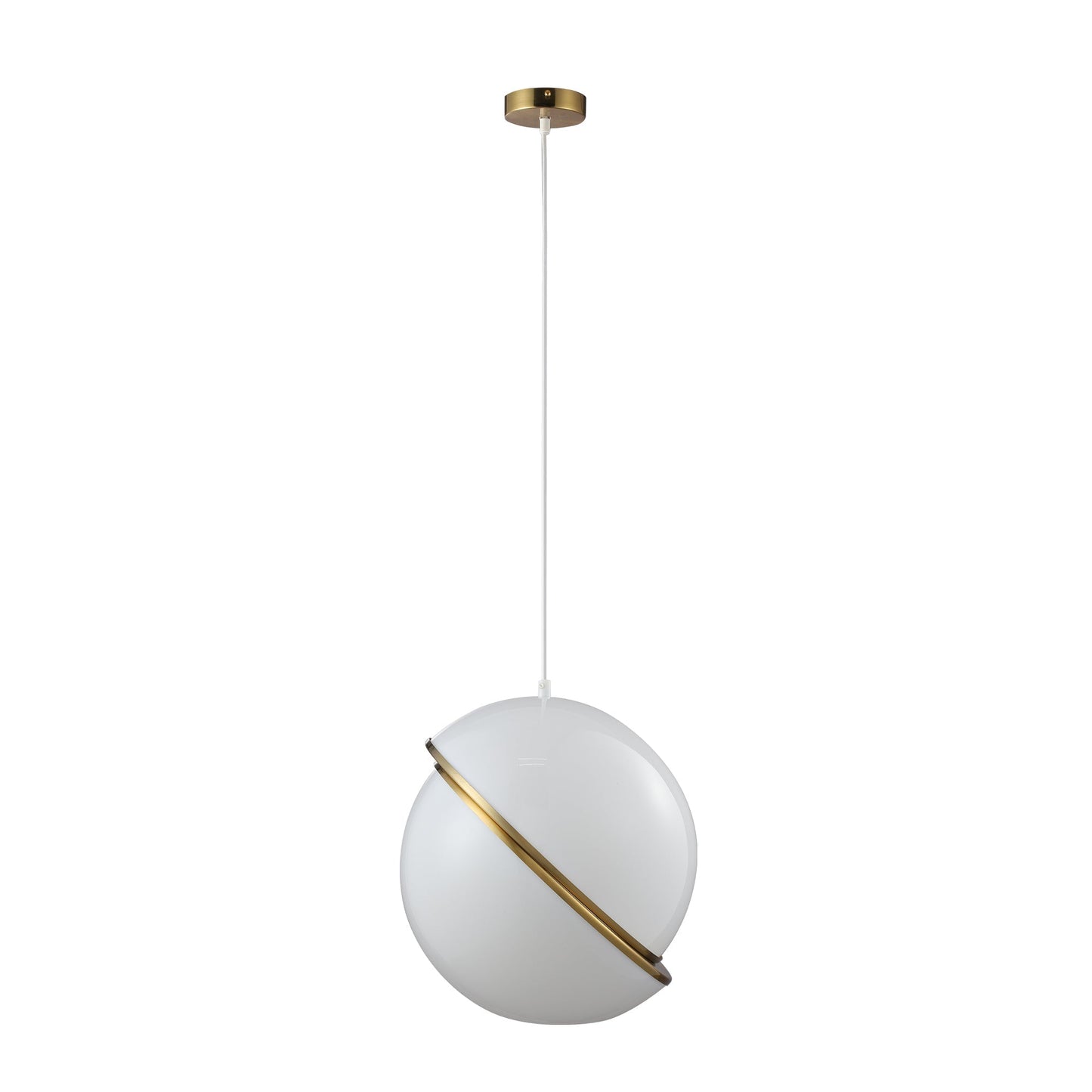 Padgett Pendant Light – Large 300mm White & Gold Orb (LL002PL124L)