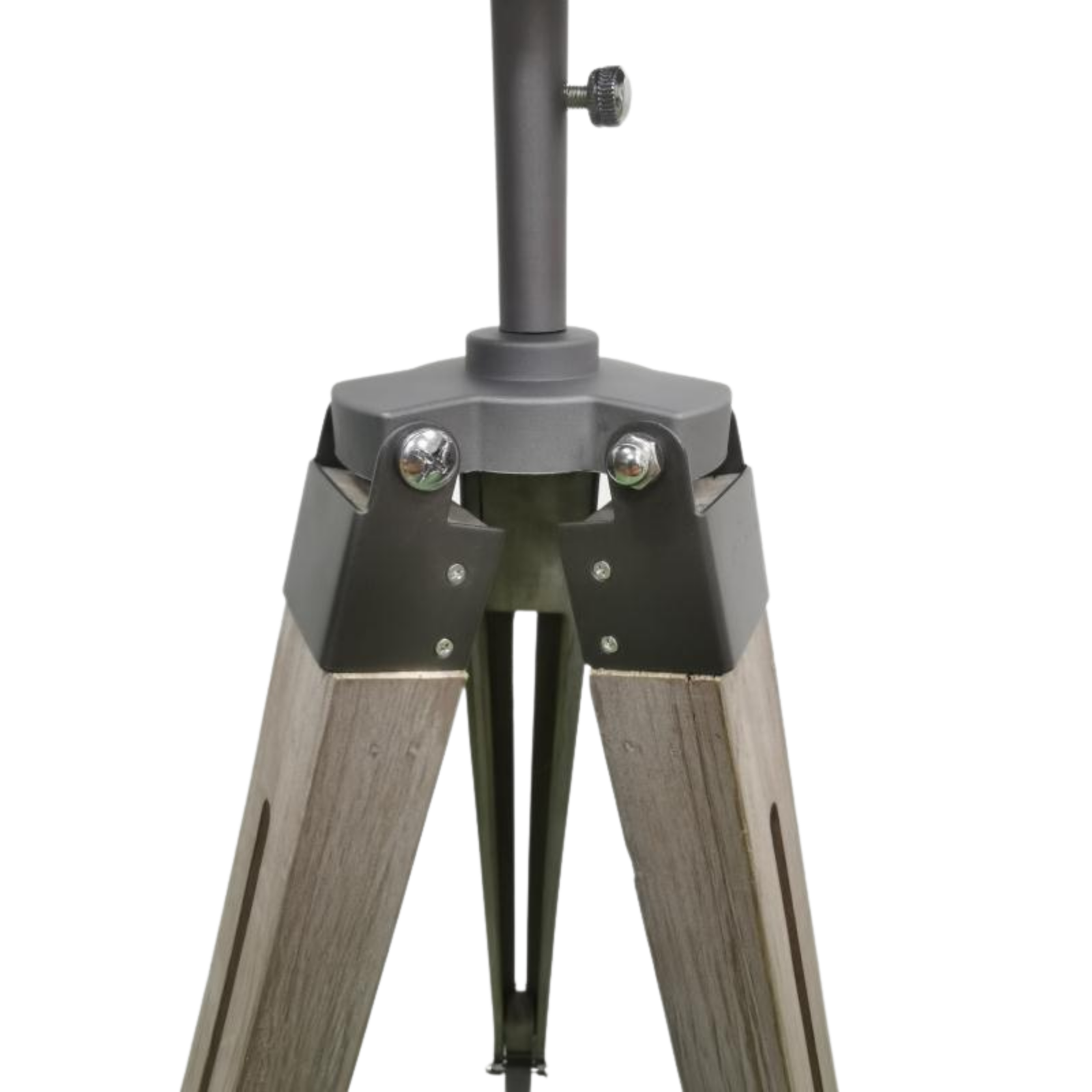 139cm Nautical Tripod Floor Lamp w Steel Grey Lamp Head Searchlight Spot Light Modern - TRENDZ