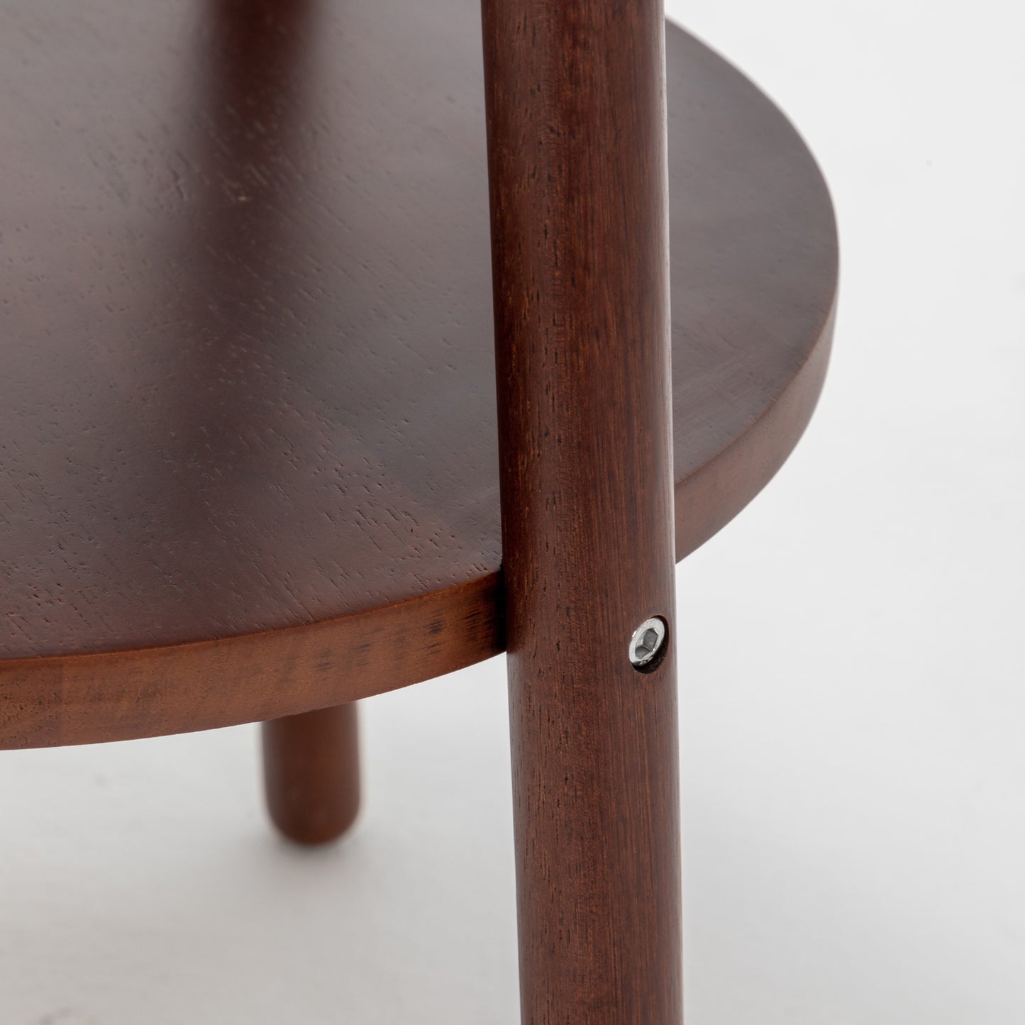 Naples Tripod Floor Lamp – Rubberwood Base with USB & Shelf Storage