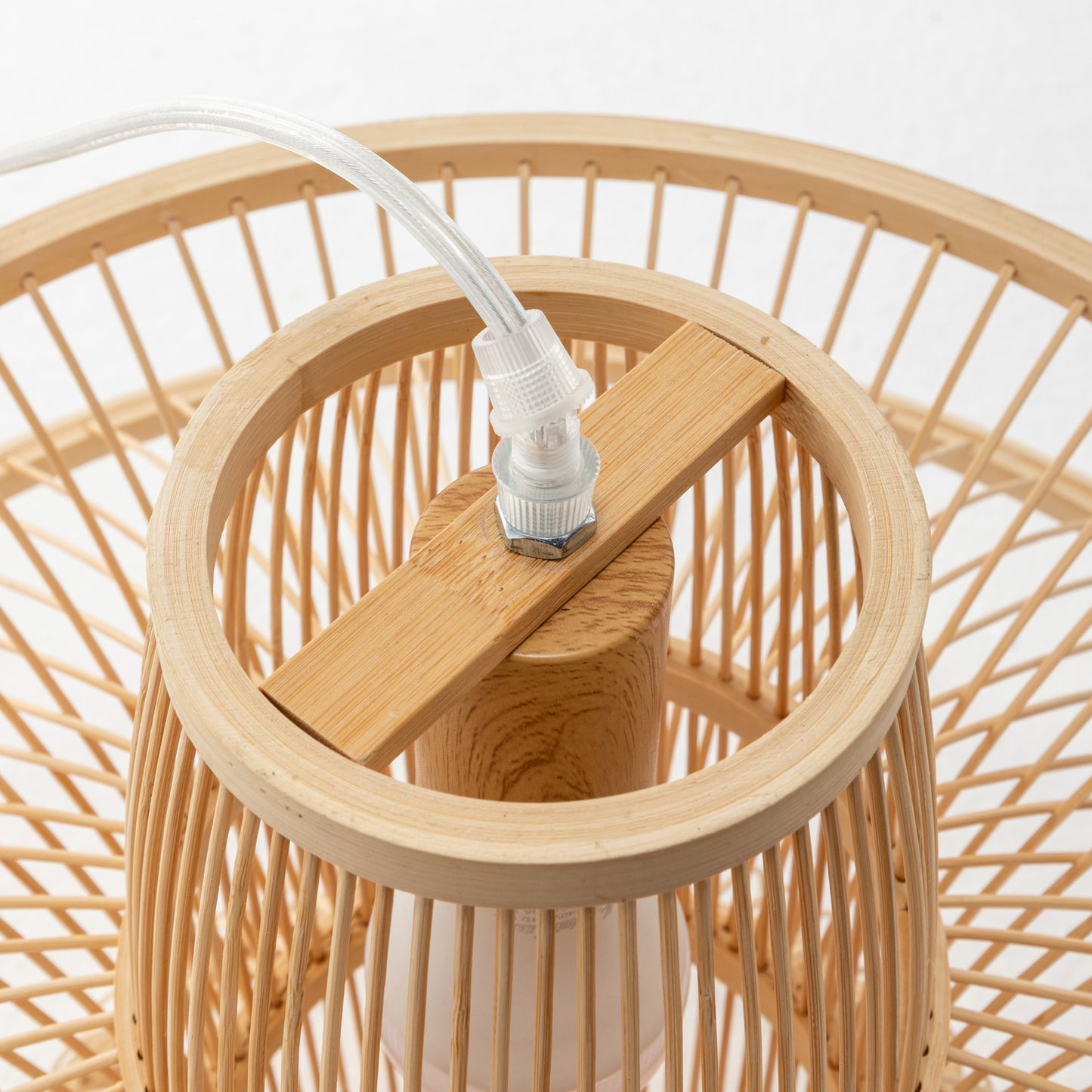 Aurora Natural Hand-Woven Bamboo 3-Layer Pendant Lamp Light - TRENDZ