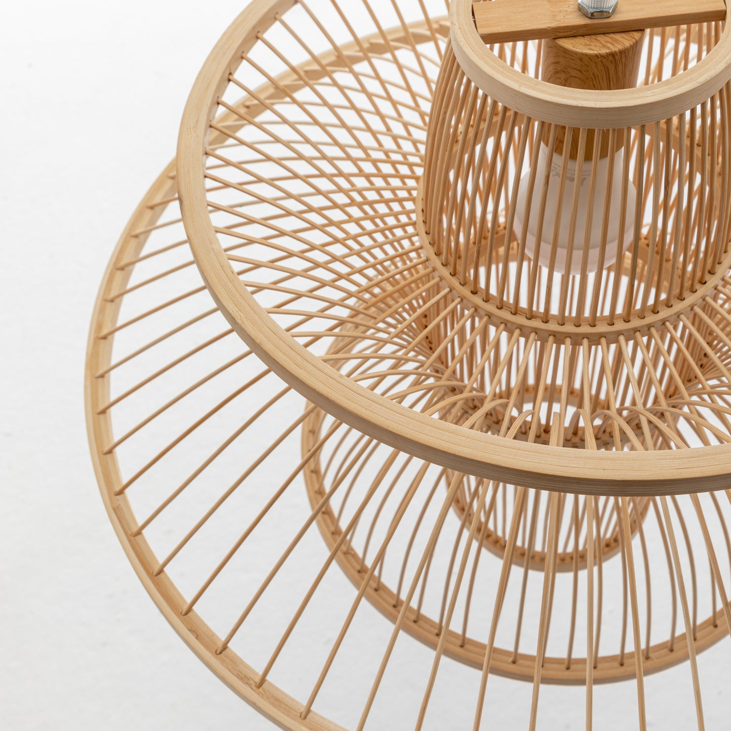 Aurora Natural Hand-Woven Bamboo 3-Layer Pendant Lamp Light - TRENDZ