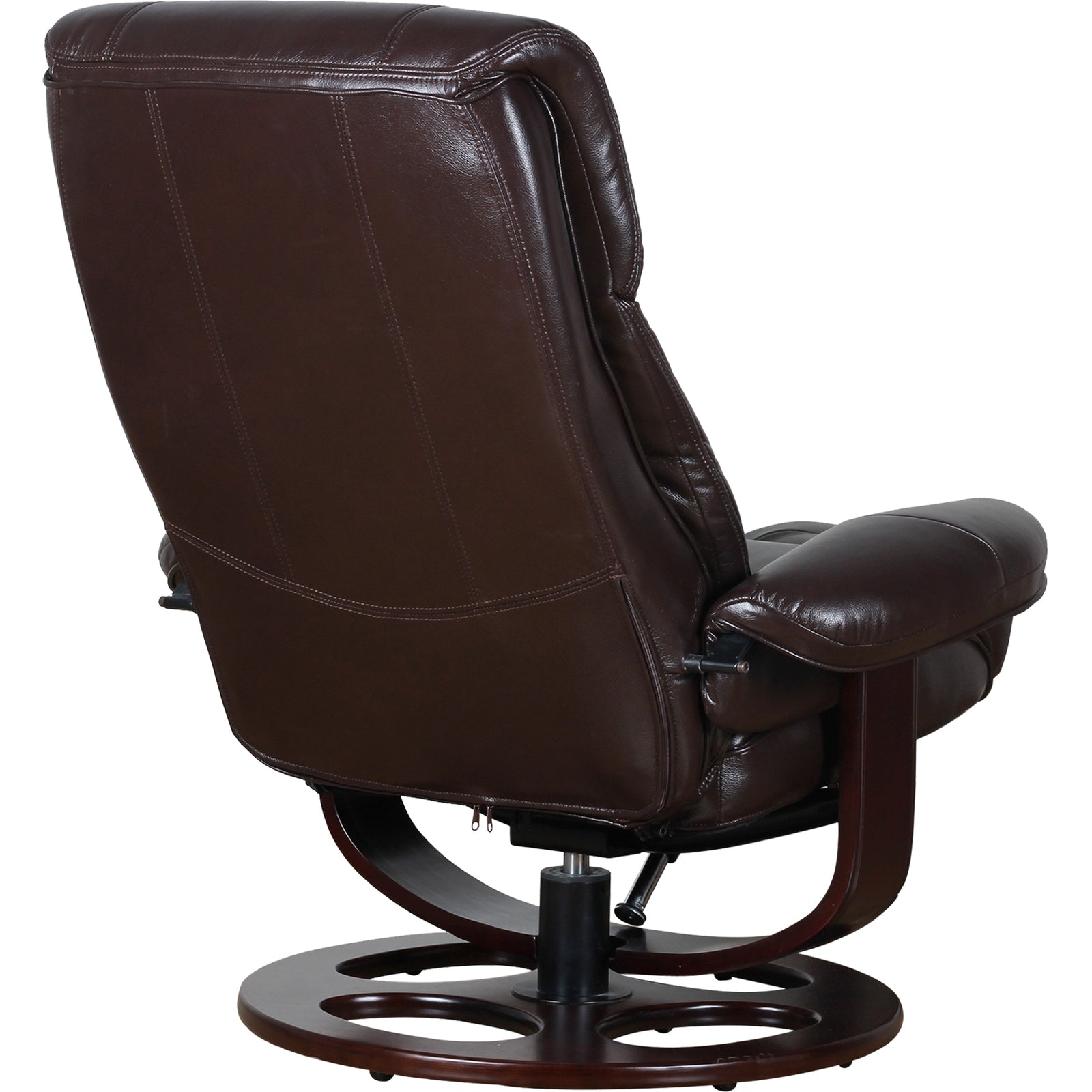 Julio Faux Leather Premium Reclining Lounge Arm Chair w/ Ottoman Swivel Sofa - TRENDZ