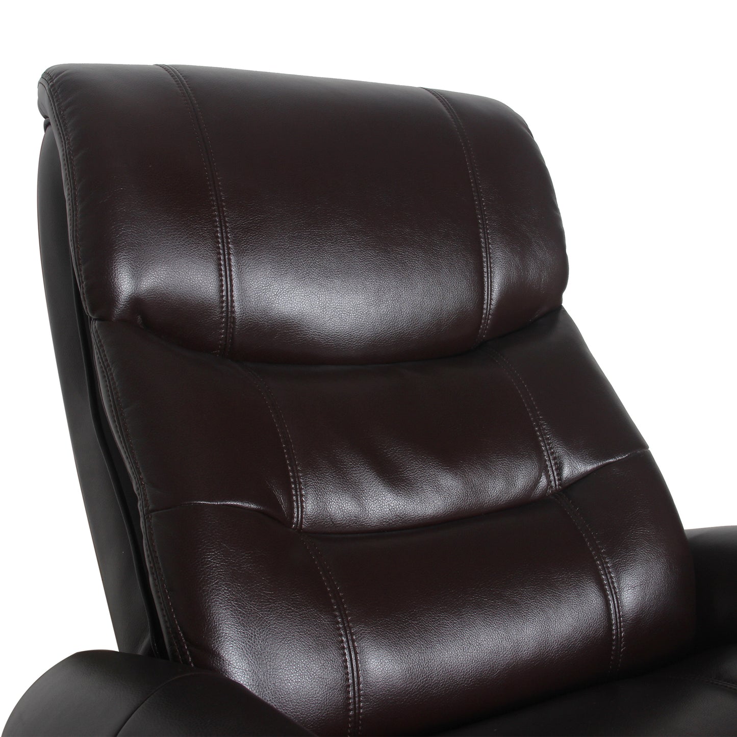 Julio Faux Leather Premium Reclining Lounge Arm Chair w/ Ottoman Swivel Sofa - TRENDZ