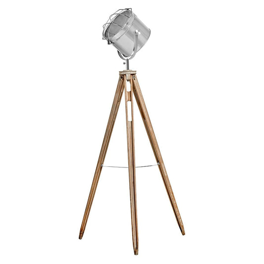 Nautical Tripod Floor Lamp Search Light Modern Chrome Head with Mesh - TRENDZ