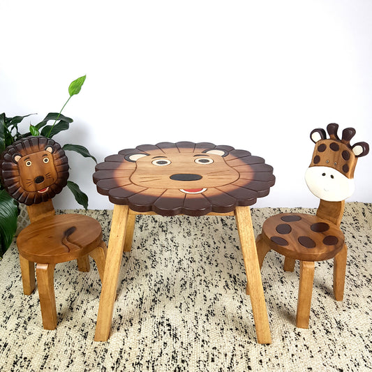 Lion Table + 2 Chairs Set - TRENDZ