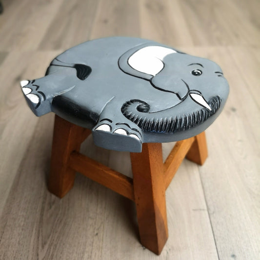 Kids Wooden Stool Elephant - TRENDZ