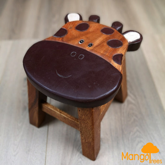 Kids Wooden Stool Giraffe - TRENDZ