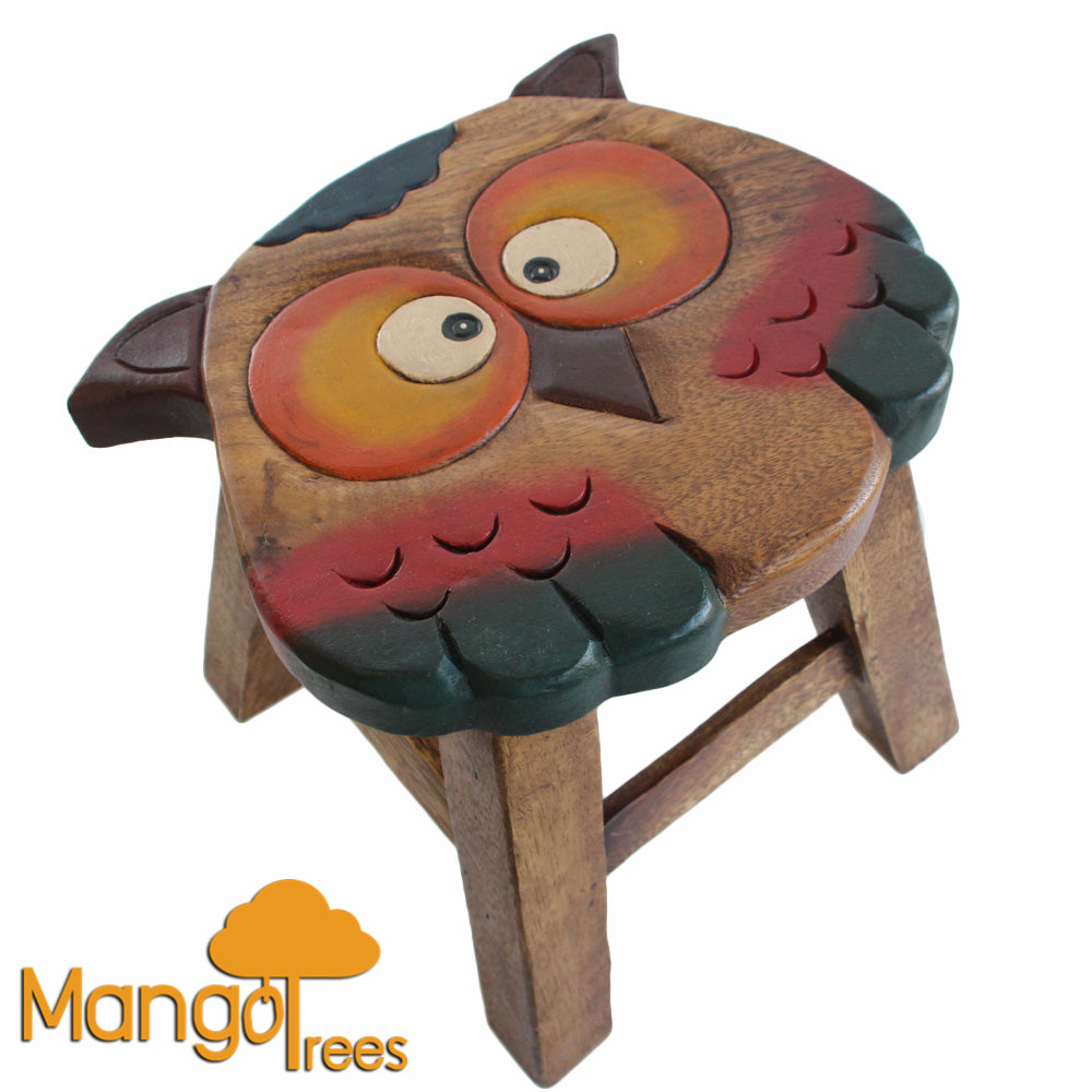 Kids Wooden Stool Owl - TRENDZ