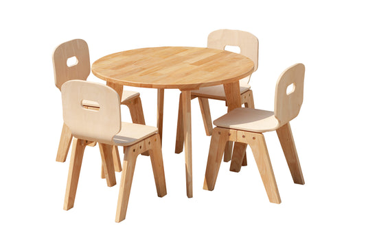 Danish Round table and 4 chairs - TRENDZ