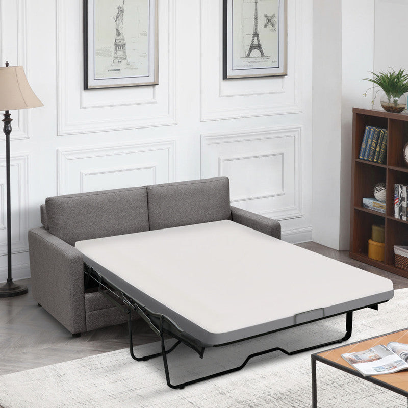 RAY 2 Seater Sofa bed with Separate Foam Mattress- Dark grey - TRENDZ