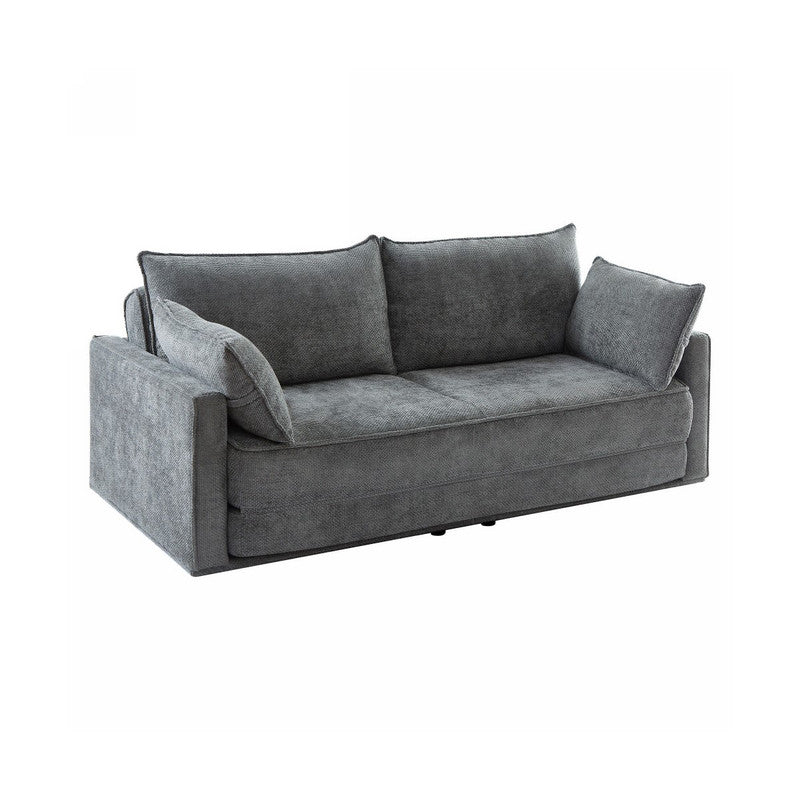COMFY 3 Seater Sofa bed Queen Grey - TRENDZ