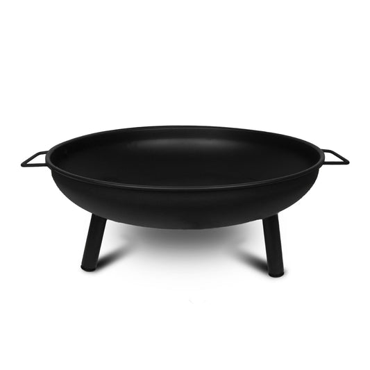 Portable Outdoor Fire Pit Fireplace Open Patio Heater Garden Plant Bowl Steel - TRENDZ