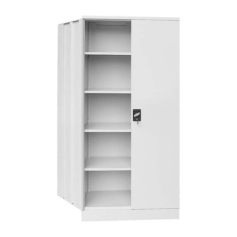 Two-Door Shelf Office Gym Filing Storage Locker Cabinet Safe - TRENDZ