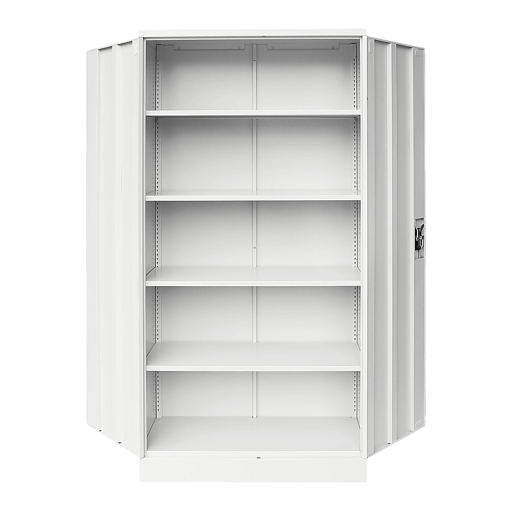 Two-Door Shelf Office Gym Filing Storage Locker Cabinet Safe - TRENDZ