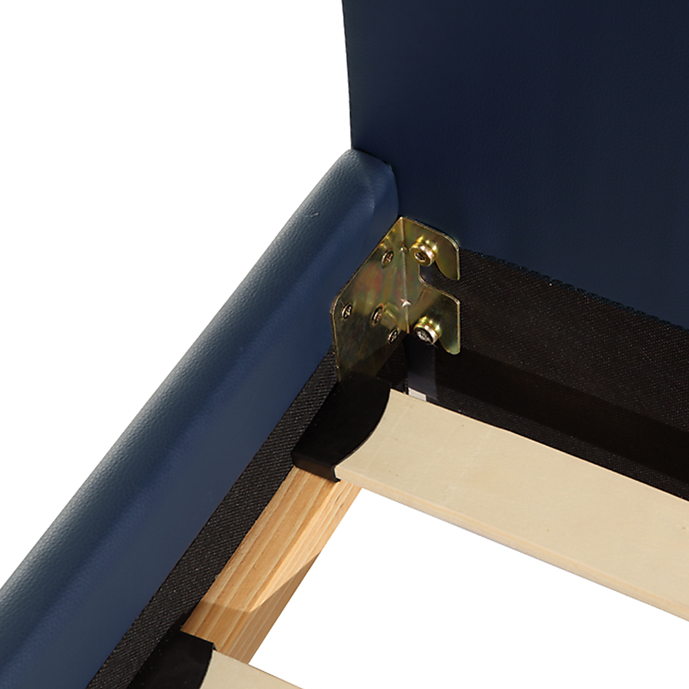 Single PU Leather Bed Frame Blue - TRENDZ