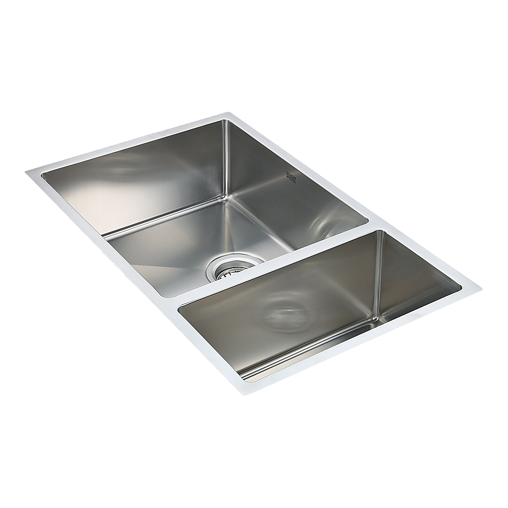 715x440mm Handmade Stainless Steel Undermount / Topmount Kitchen Sink with Waste - TRENDZ