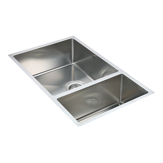 715x440mm Handmade Stainless Steel Undermount / Topmount Kitchen Sink with Waste - TRENDZ