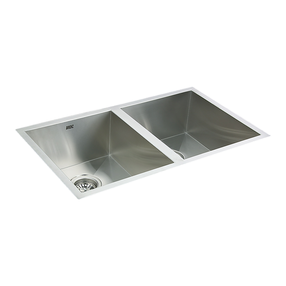 770x450mm Handmade Stainless Steel Undermount / Topmount Kitchen Sink with Waste - TRENDZ