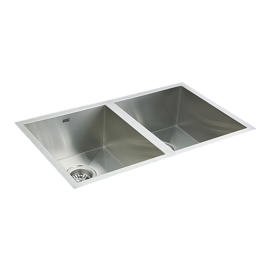 770x450mm Handmade Stainless Steel Undermount / Topmount Kitchen Sink with Waste - TRENDZ