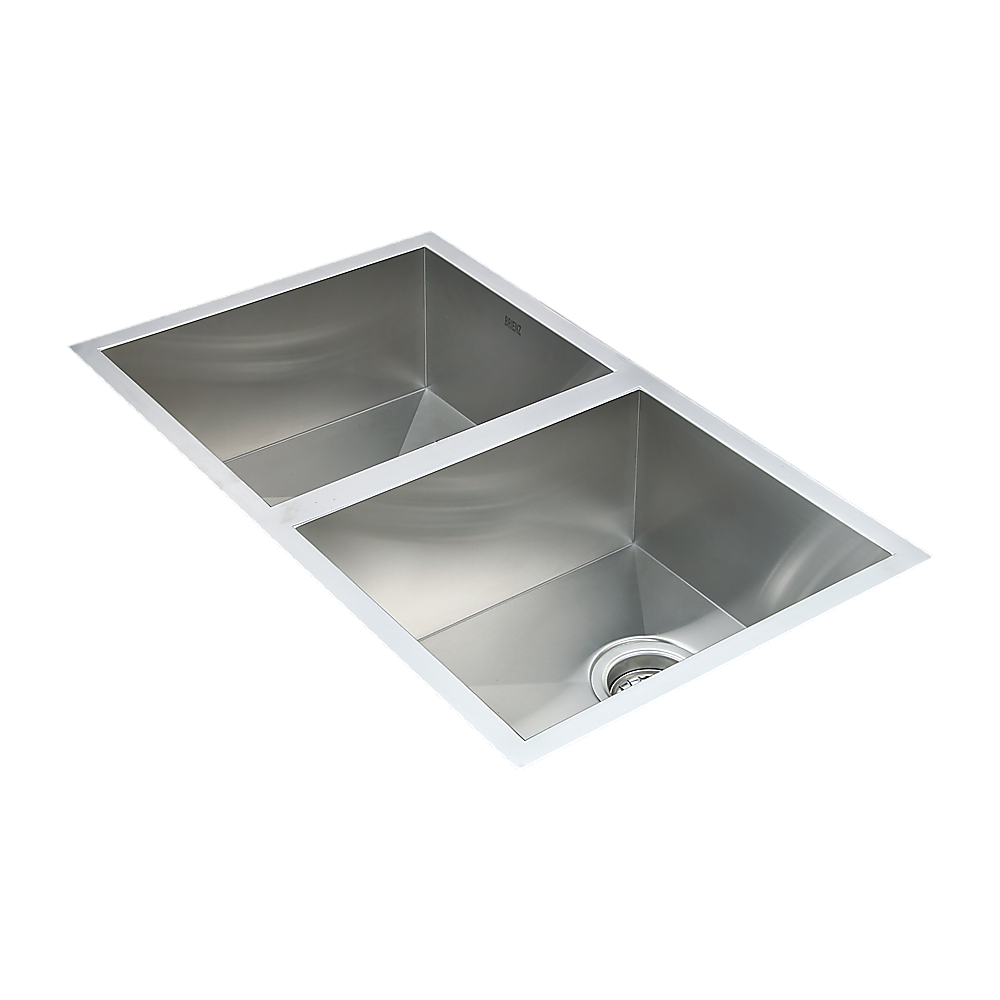 770x450mm Handmade Stainless Steel Undermount / Topmount Kitchen Sink with Waste - TRENDZ