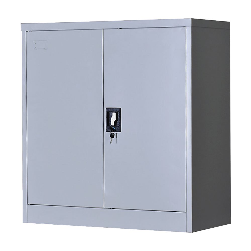 Two-Door Shelf Office Gym Filing Storage Locker Cabinet Safe - TRENDZ