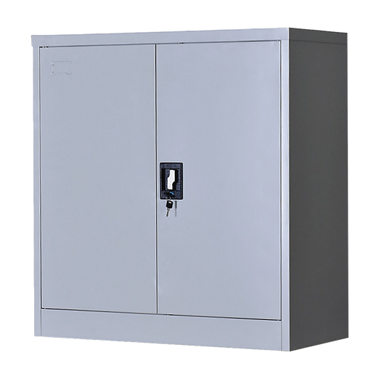 Two-Door Shelf Office Gym Filing Storage Locker Cabinet Safe - TRENDZ