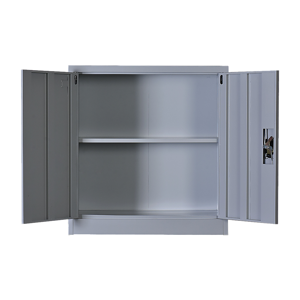 Two-Door Shelf Office Gym Filing Storage Locker Cabinet Safe - TRENDZ