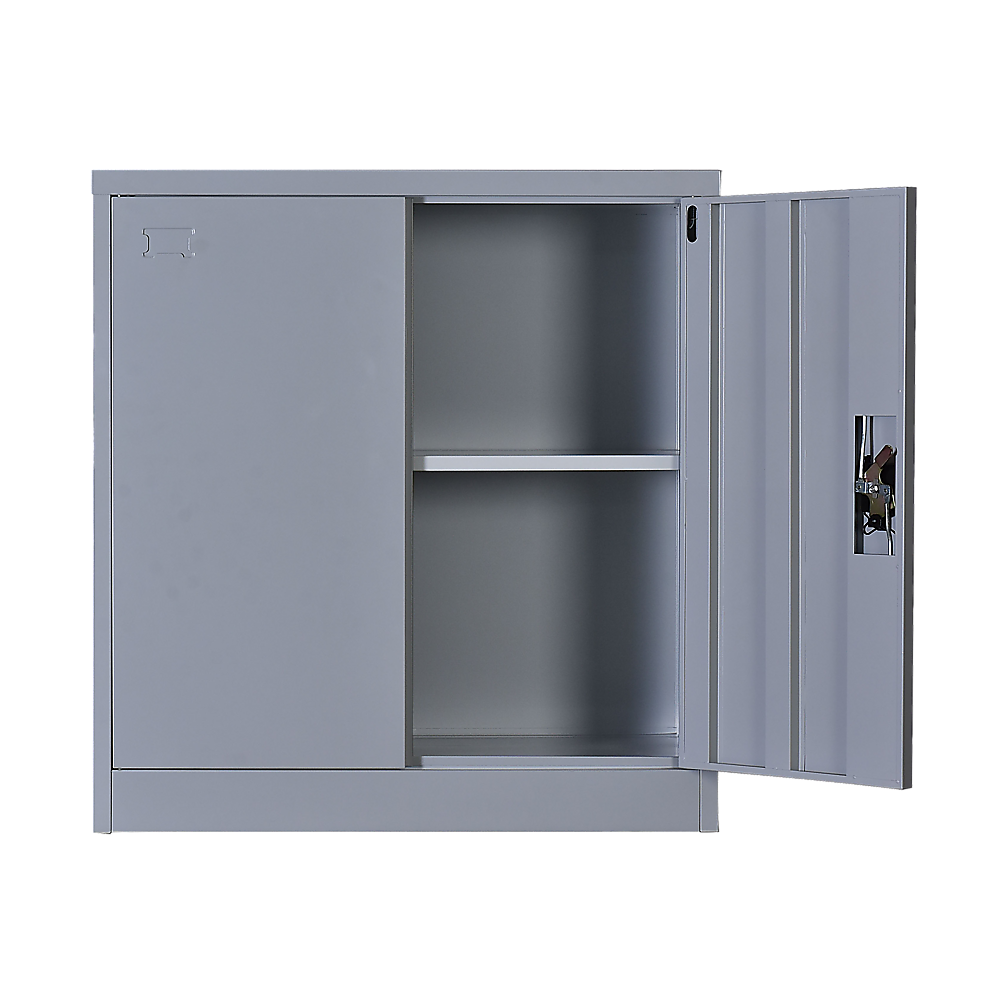 Two-Door Shelf Office Gym Filing Storage Locker Cabinet Safe - TRENDZ