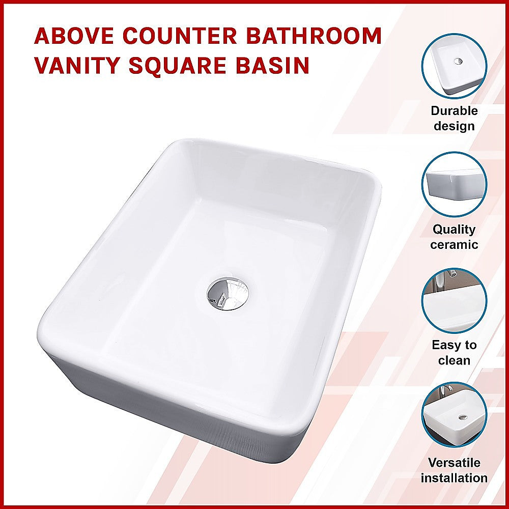 Above Counter Bathroom Vanity Square Basin - TRENDZ