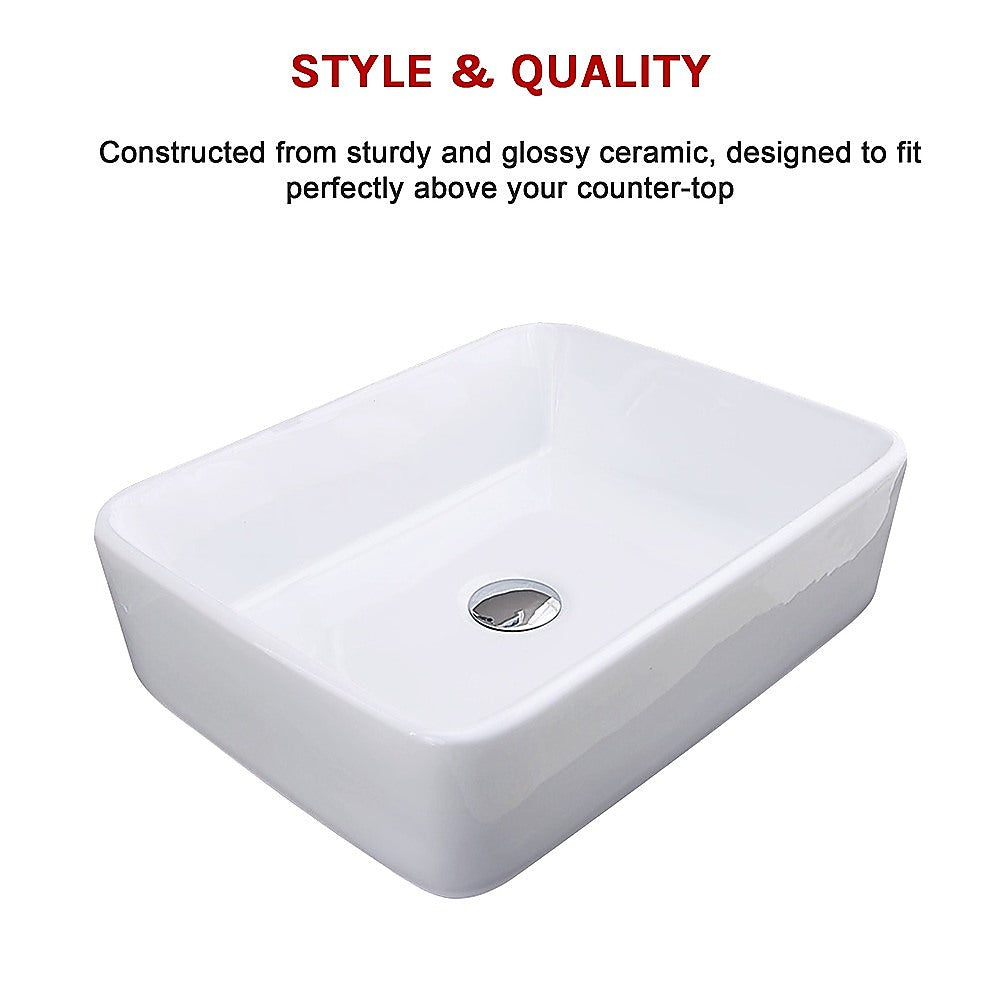 Above Counter Bathroom Vanity Square Basin - TRENDZ