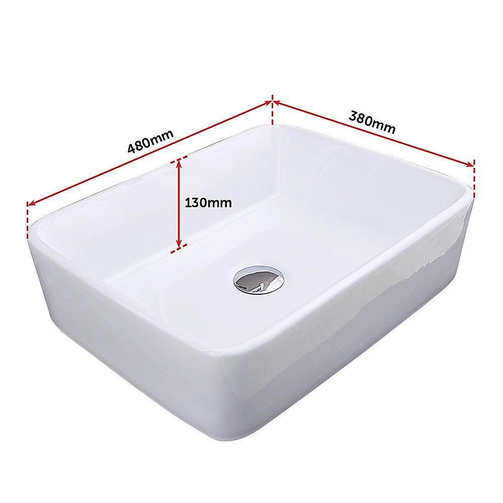 Above Counter Bathroom Vanity Square Basin - TRENDZ