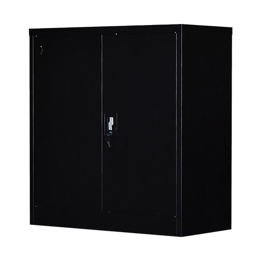 Two-Door Shelf Office Gym Filing Storage Locker Cabinet Safe - TRENDZ