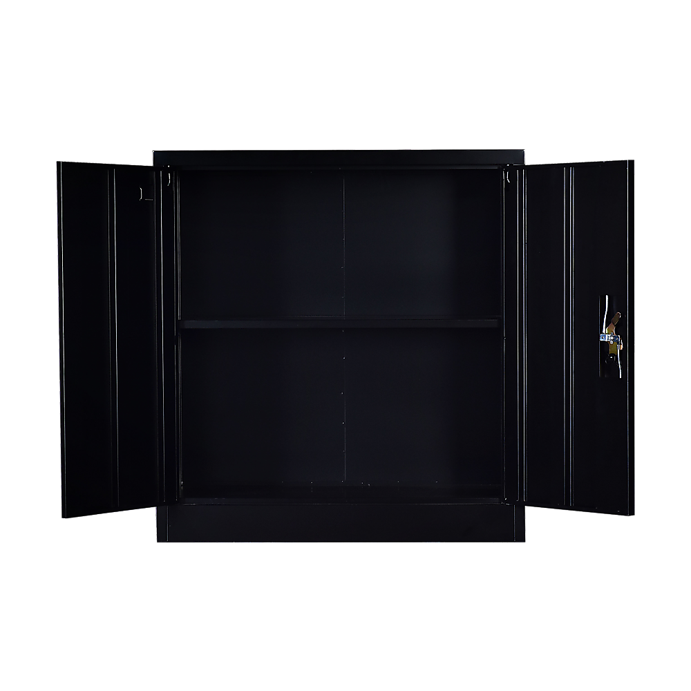 Two-Door Shelf Office Gym Filing Storage Locker Cabinet Safe - TRENDZ