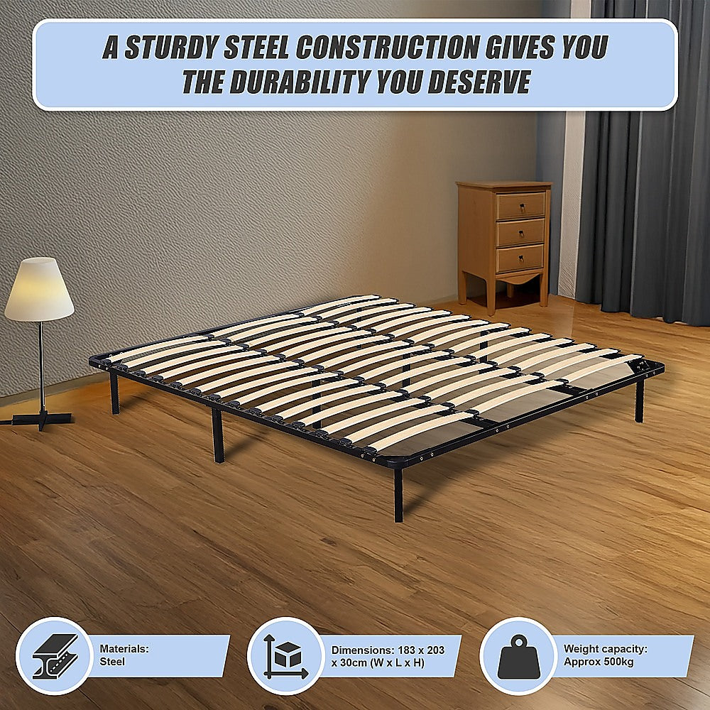 King Metal Bed Frame - Bedroom Furniture - TRENDZ
