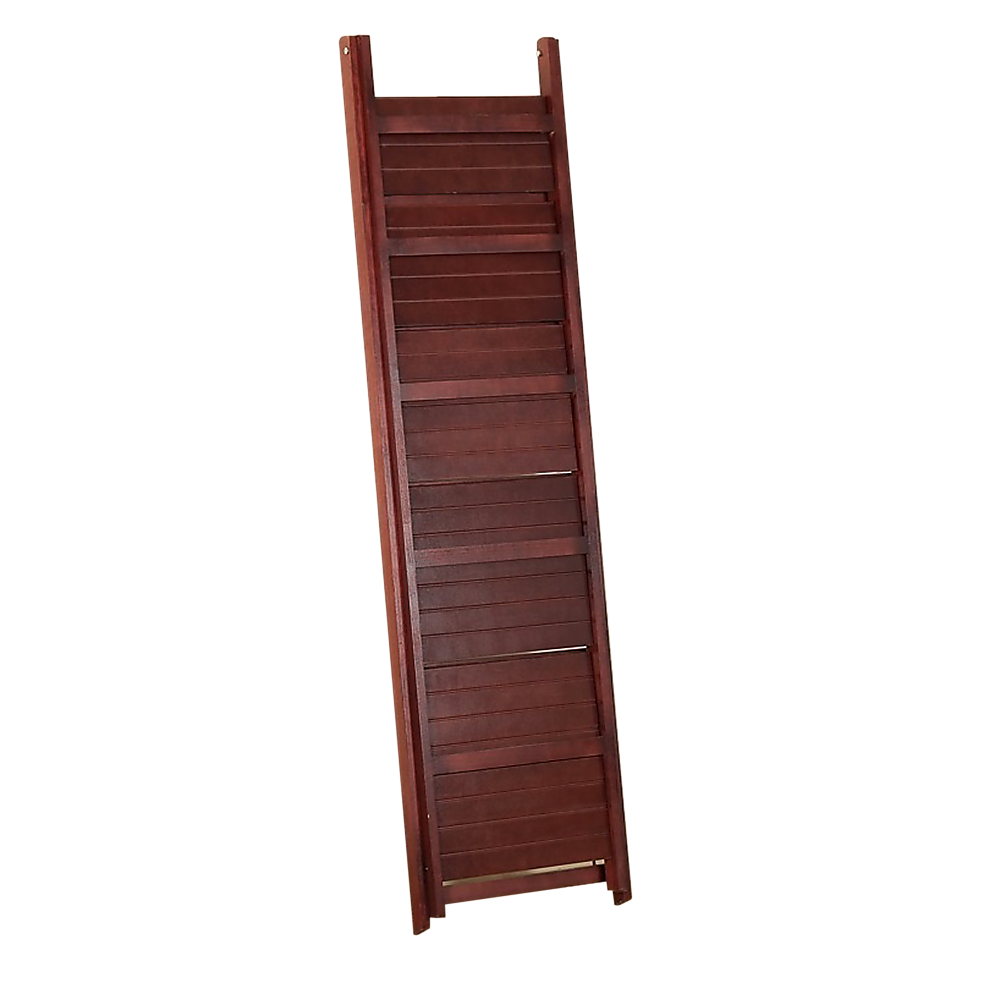 5 Tier Wooden Ladder Shelf Stand Storage Book Shelves Shelving Display Rack - TRENDZ