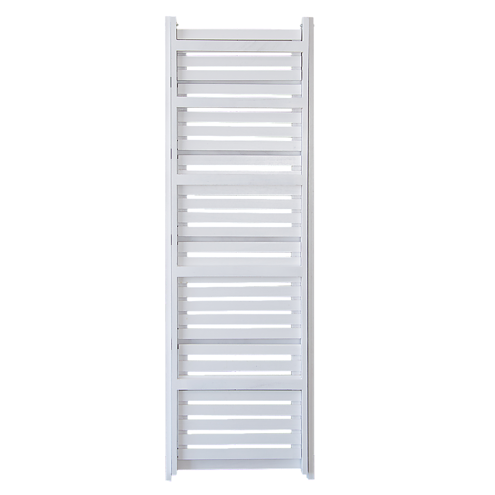 5 Tier Wooden Ladder Shelf Stand Storage Book Shelves Shelving Display Rack - TRENDZ