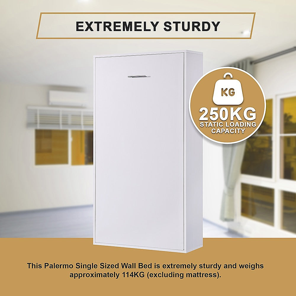 Palermo Single Size Wall Bed – Diamond Edition