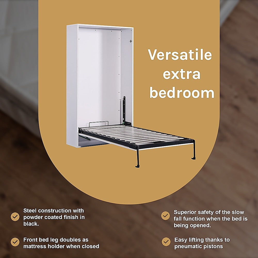 Palermo Single Size Wall Bed – Diamond Edition