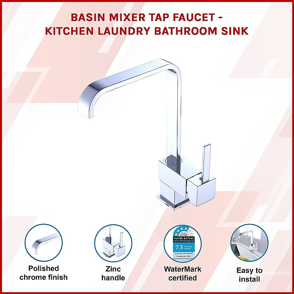 Basin Mixer Tap Faucet - Kitchen Laundry Bathroom Sink - TRENDZ