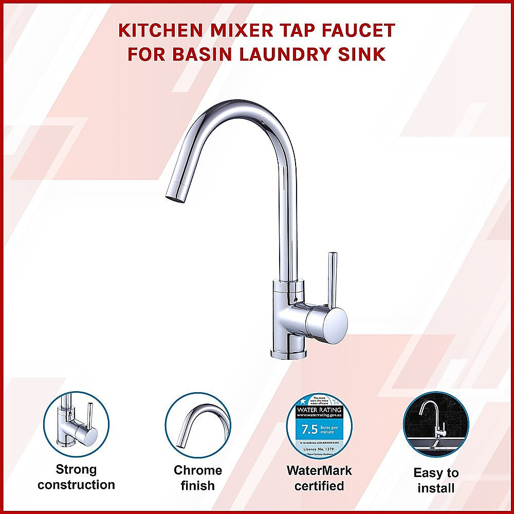 Kitchen Mixer Tap Faucet for Basin Laundry Sink - TRENDZ