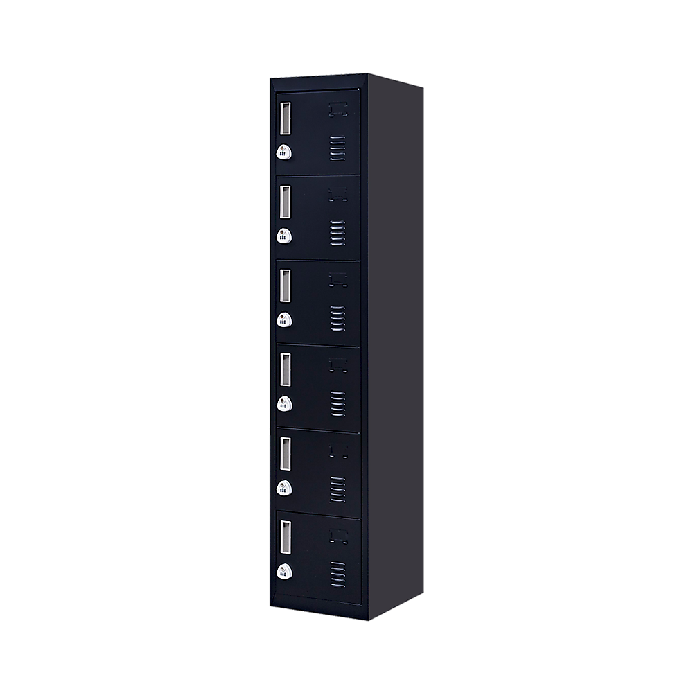 6-Door Locker for Office Gym Shed School Home Storage - TRENDZ