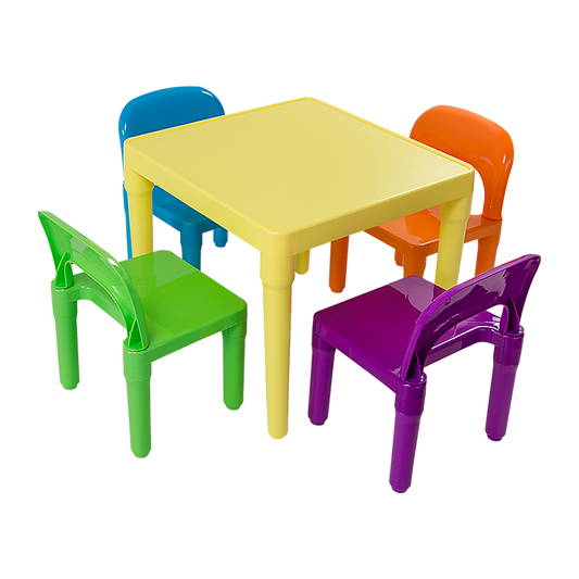 Kids Table and Chairs Play Set Toddler Child Toy Activity Furniture In-Outdoor - TRENDZ