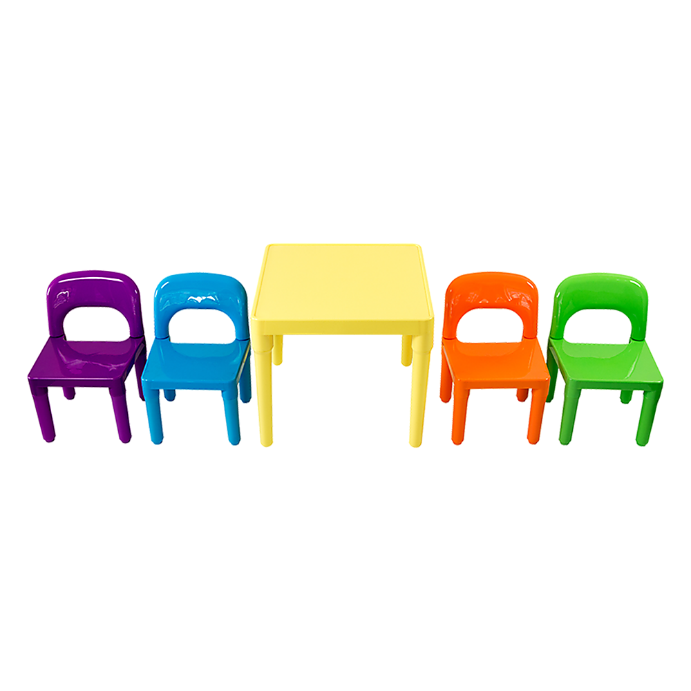Kids Table and Chairs Play Set Toddler Child Toy Activity Furniture In-Outdoor - TRENDZ
