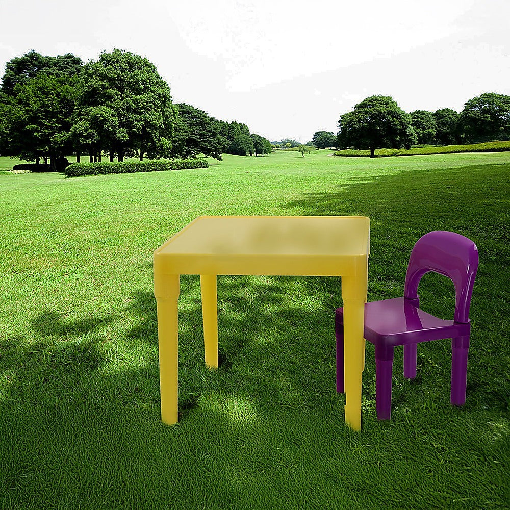 Kids Table and Chairs Play Set Toddler Child Toy Activity Furniture In-Outdoor - TRENDZ