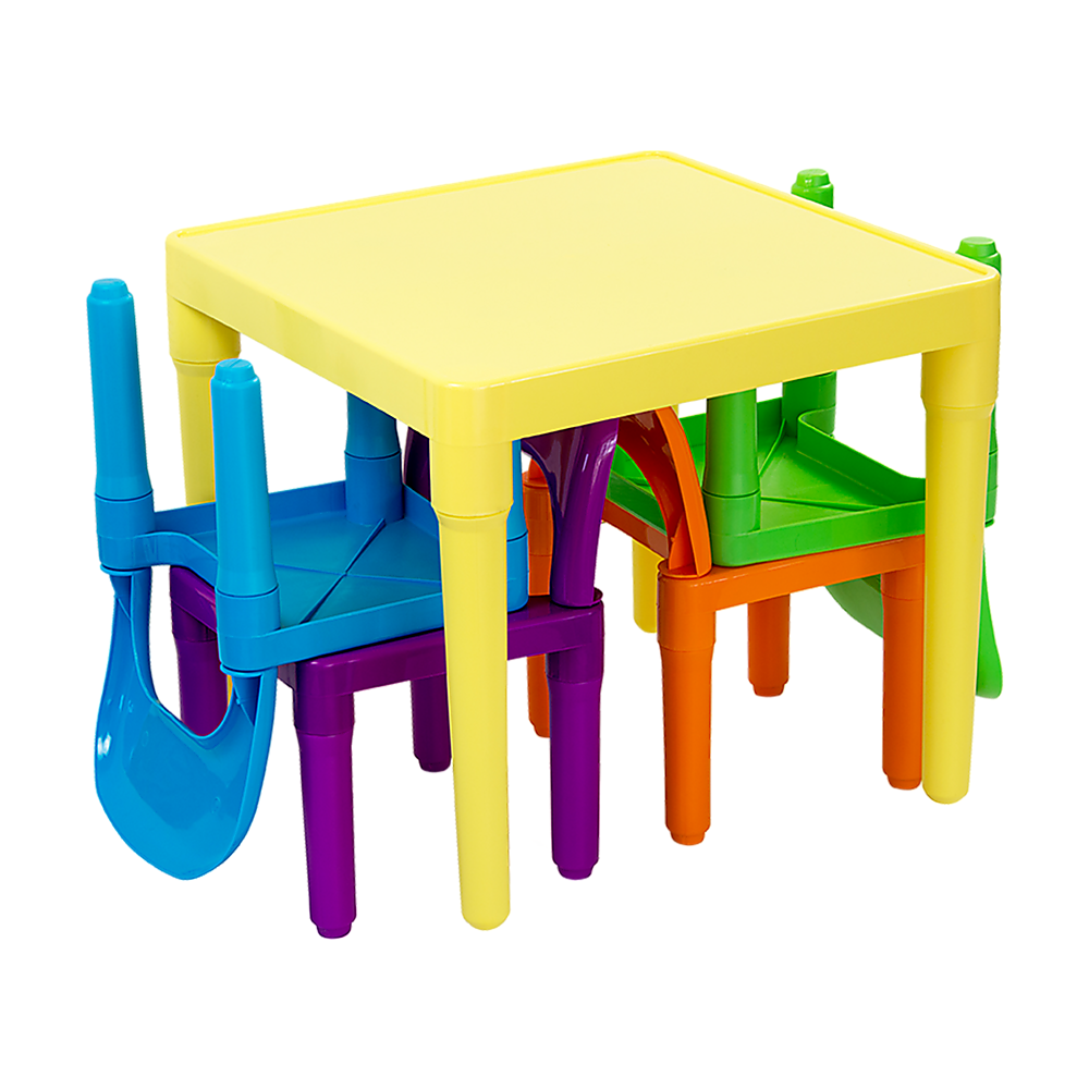 Kids Table and Chairs Play Set Toddler Child Toy Activity Furniture In-Outdoor - TRENDZ
