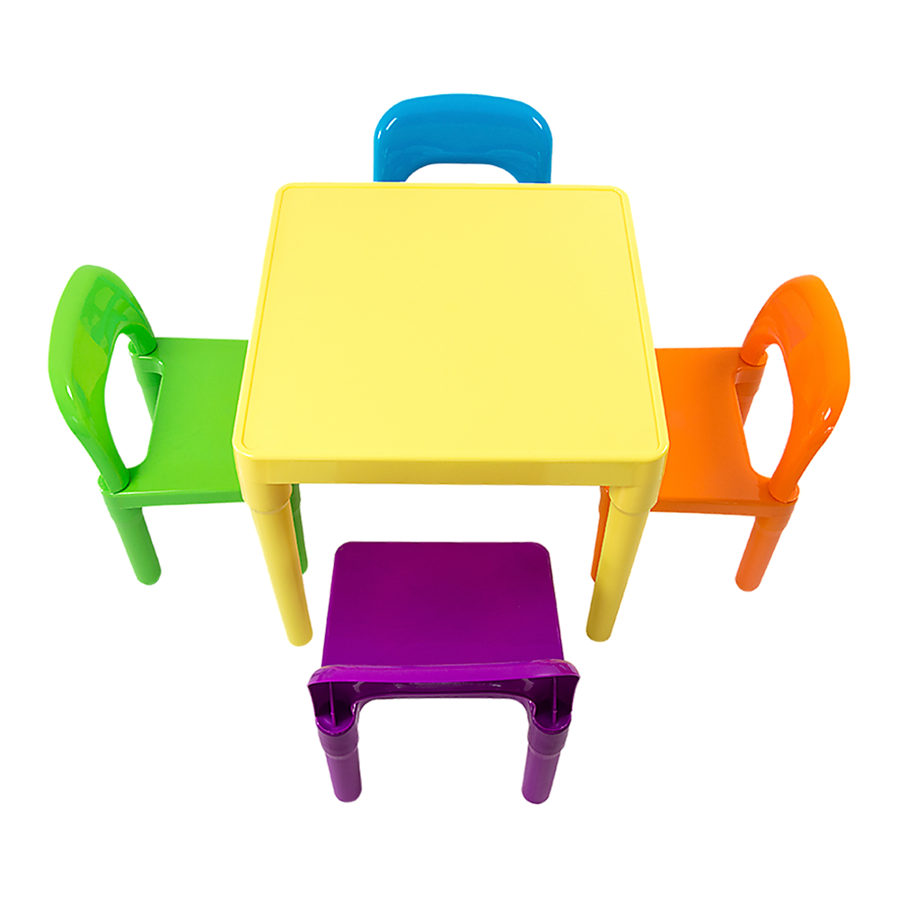 Kids Table and Chairs Play Set Toddler Child Toy Activity Furniture In-Outdoor - TRENDZ