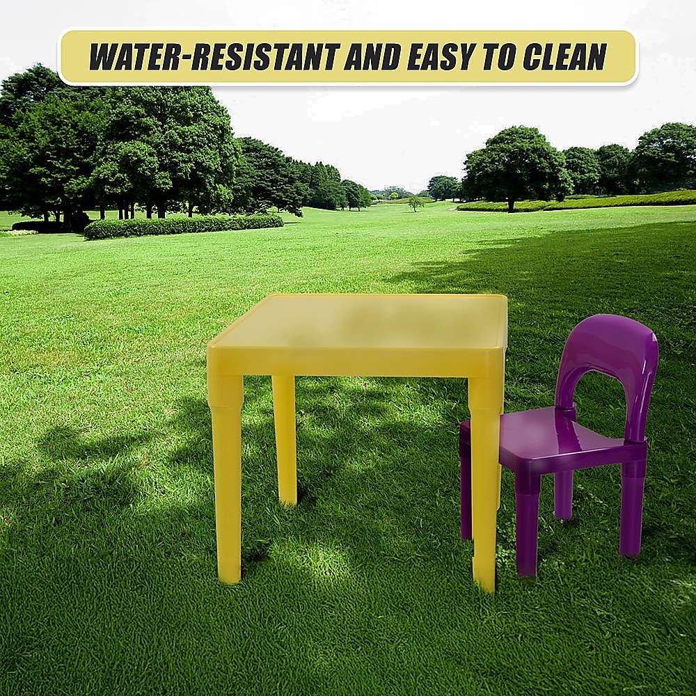 Kids Table and Chairs Play Set Toddler Child Toy Activity Furniture In-Outdoor - TRENDZ