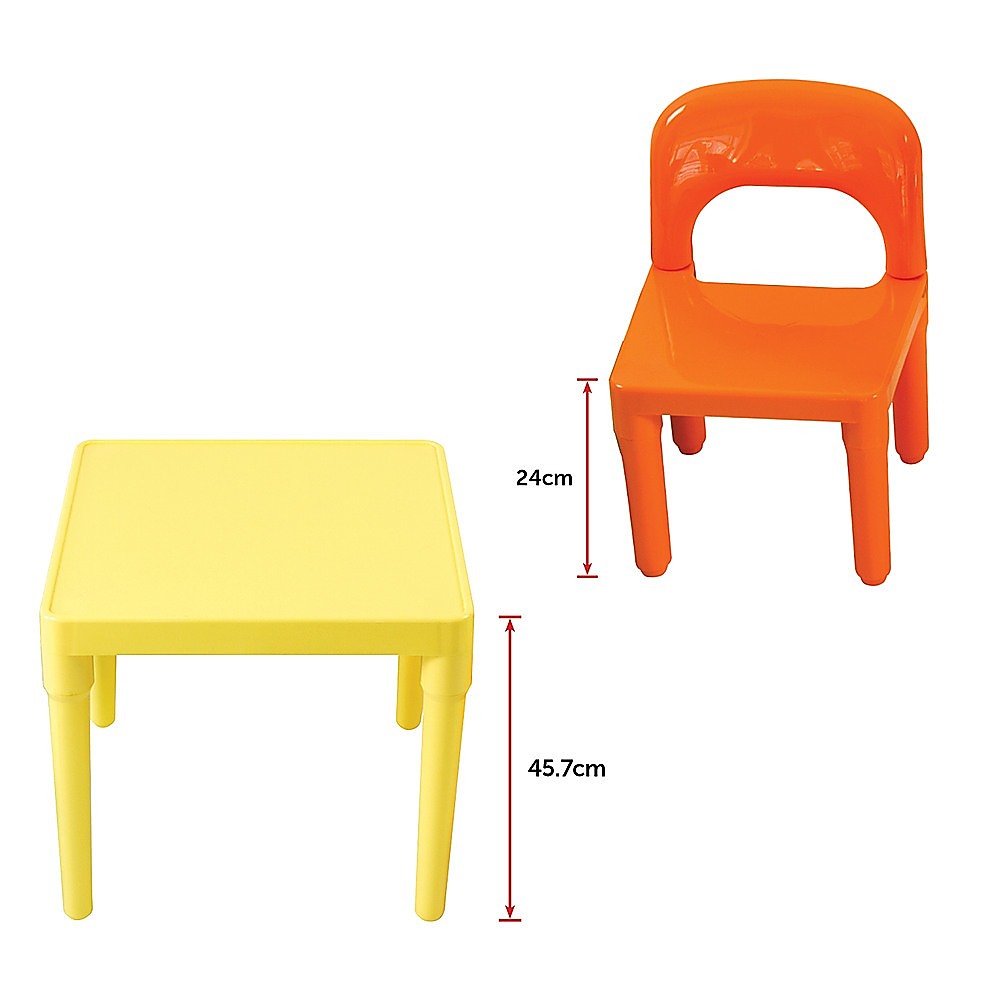 Kids Table and Chairs Play Set Toddler Child Toy Activity Furniture In-Outdoor - TRENDZ